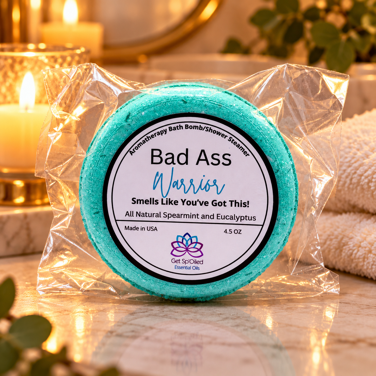 Bad Ass Warrior Bath Bomb & Shower Steamer