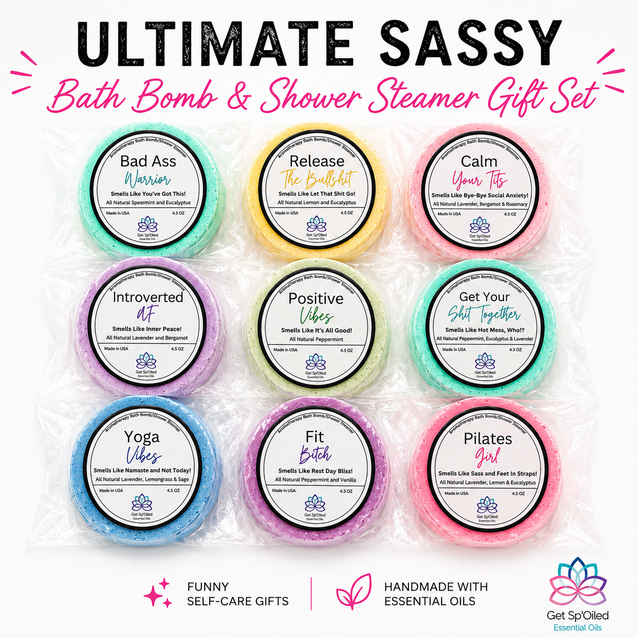 Ultimate Sassy Bath Bomb/Shower Steamer Gift Set