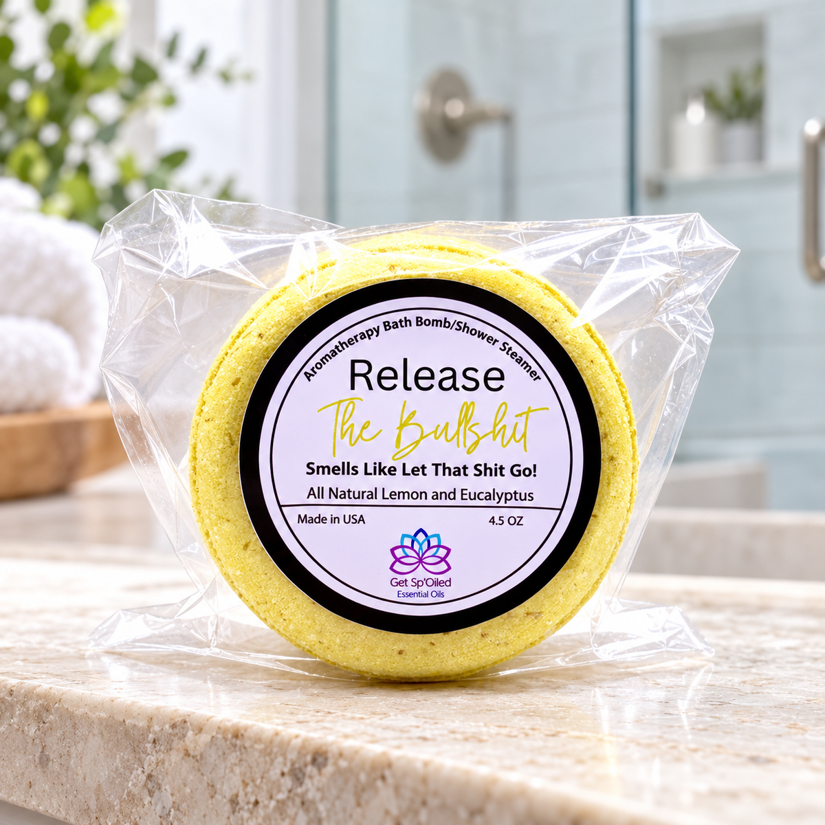 Release The Bullshit Bath Bomb & Shower Steamer