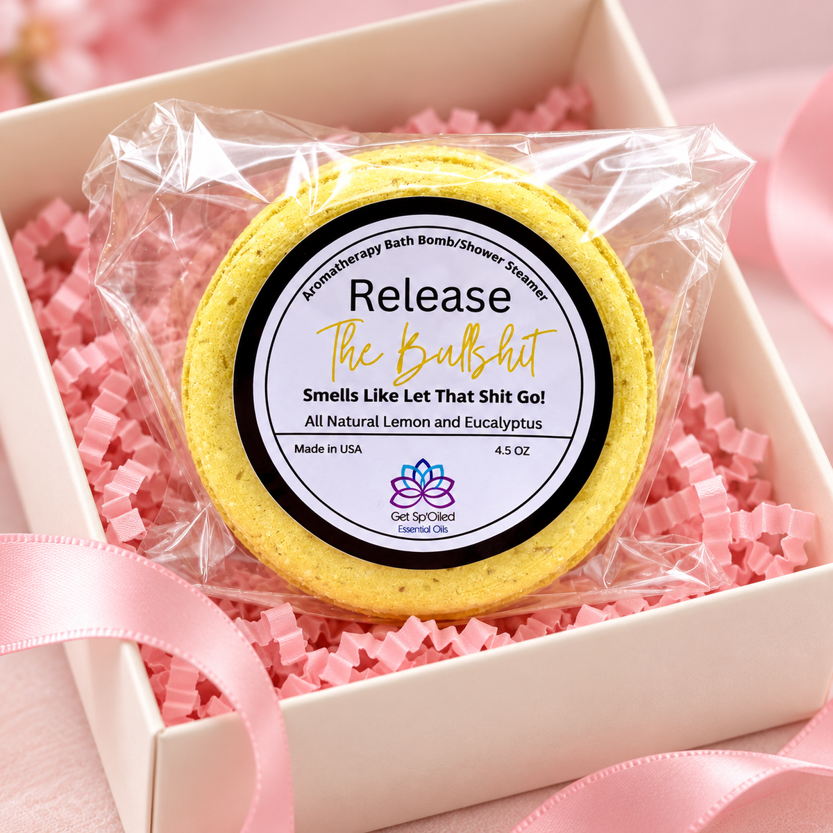 Release The Bullshit Bath Bomb & Shower Steamer