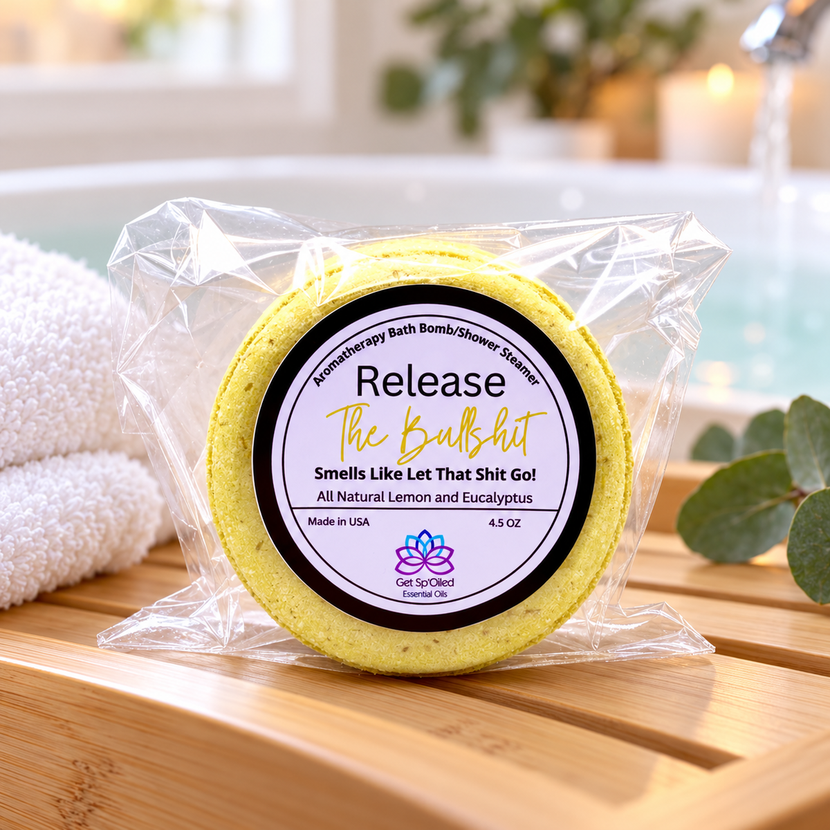 Release The Bullshit Bath Bomb & Shower Steamer
