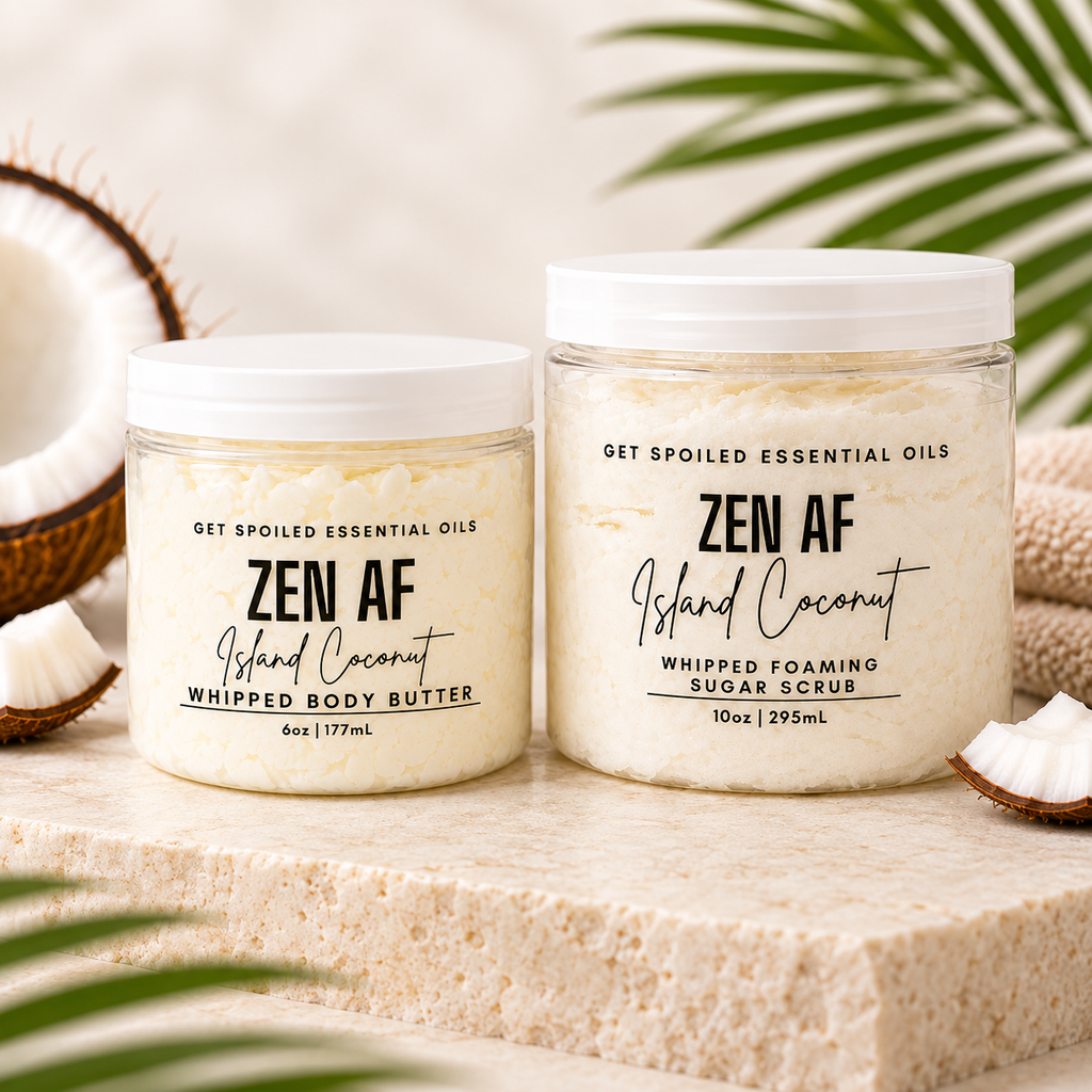 Zen AF Whipped Body Butter and Sugar Scrub