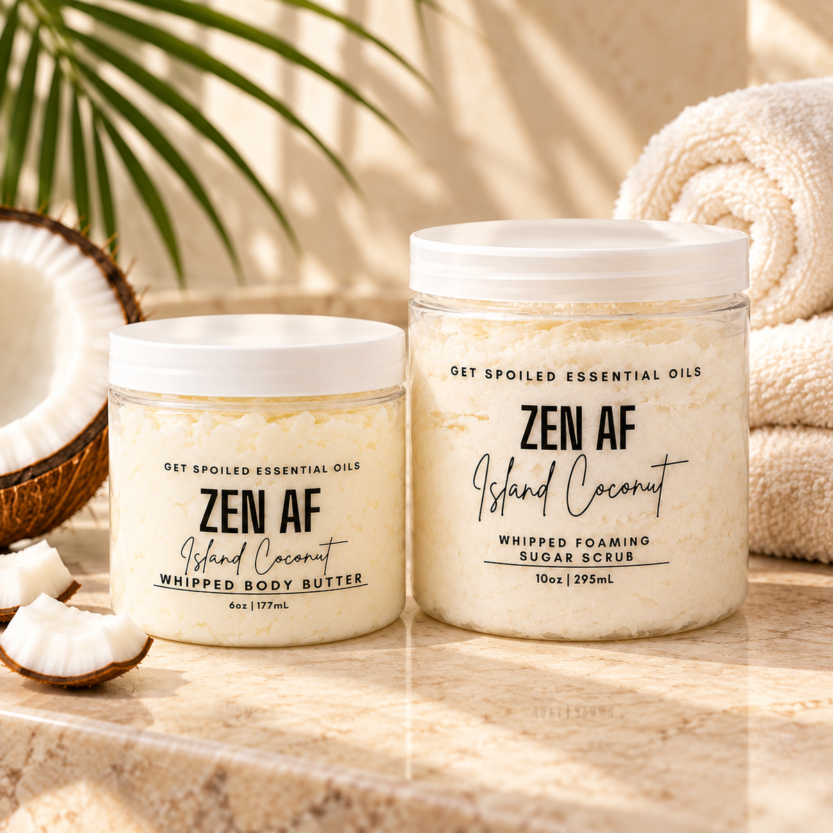 Zen AF Whipped Body Butter and Sugar Scrub