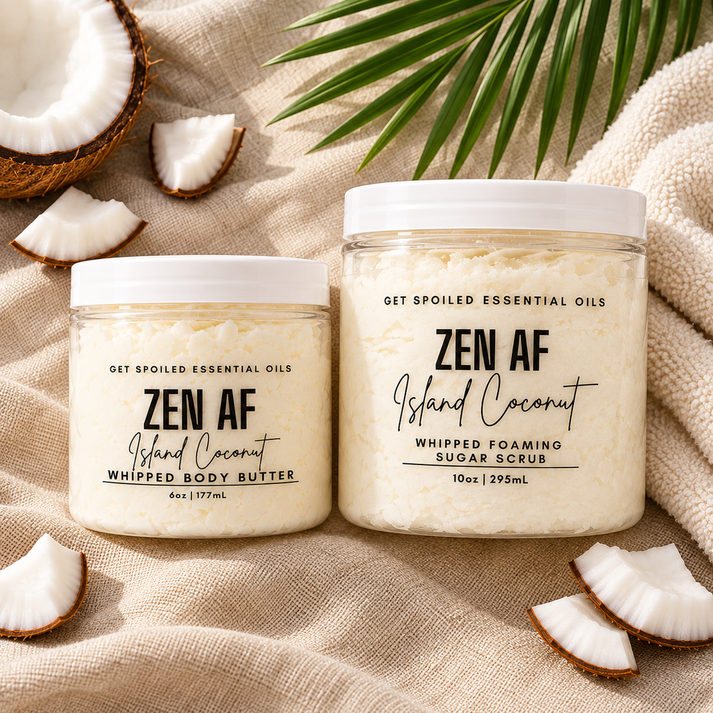 Zen AF Whipped Body Butter and Sugar Scrub