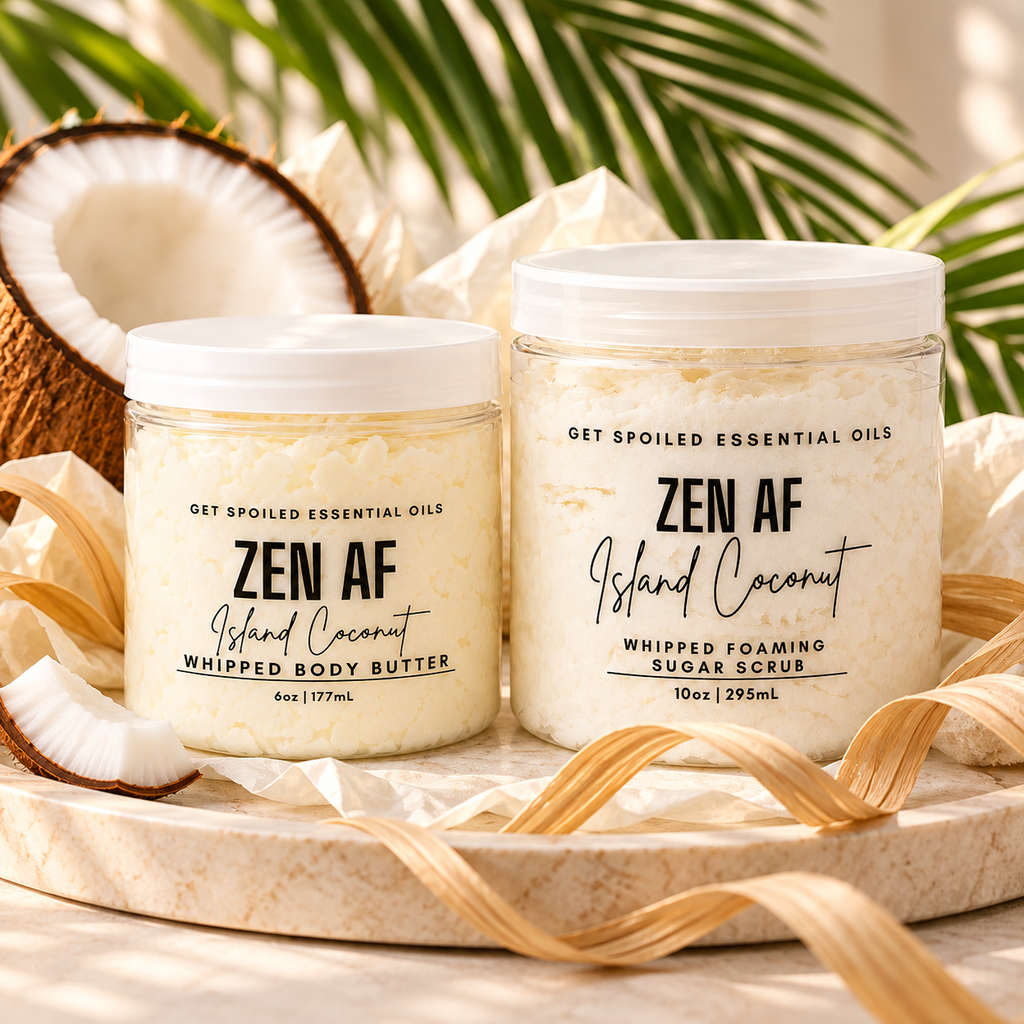 Zen AF Whipped Body Butter and Sugar Scrub