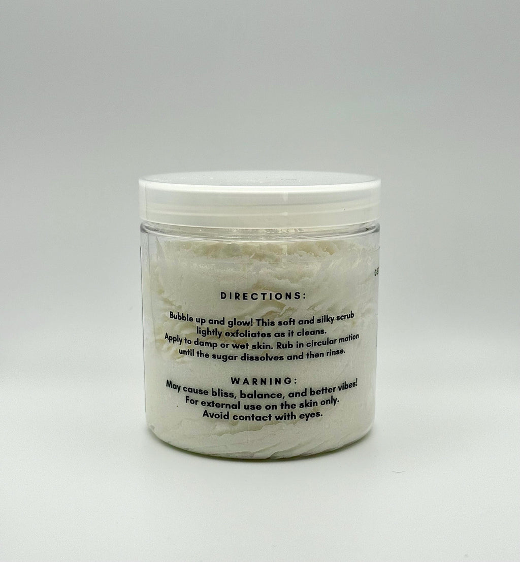Zen AF Whipped Foaming Sugar Scrub & Body Butter – Exfoliating, Moisturizing, Spa Gift for Her