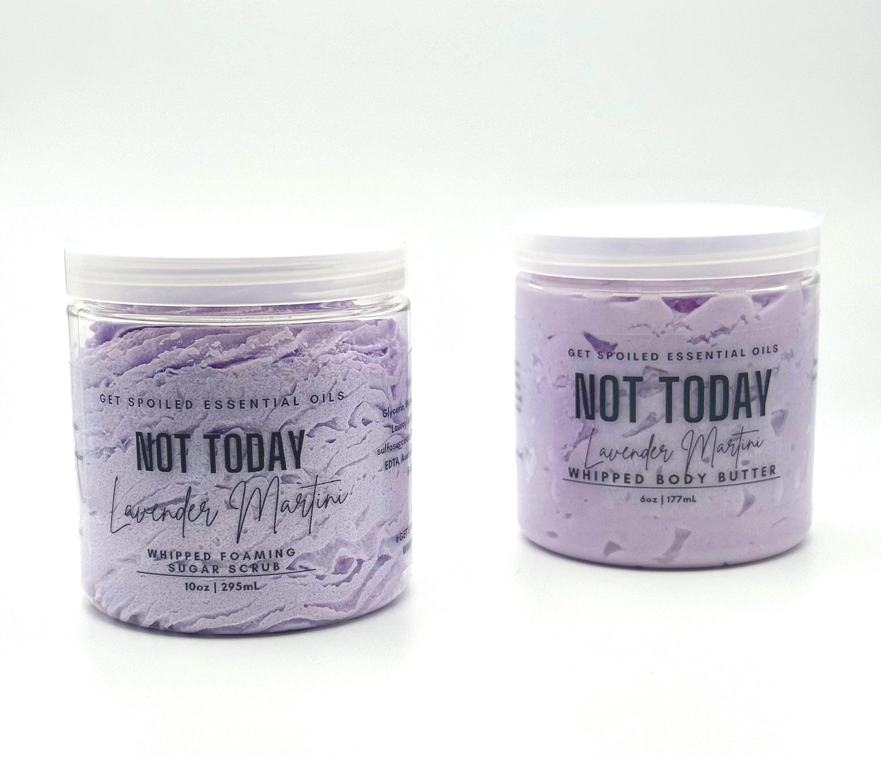 Not Today Lavender Martini Whipped Sugar Scrub & Body Butter Set