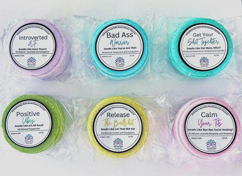 Vibe and Thrive Sassy Bath Bomb/Shower Steamer Gift Set, Funny Self Care