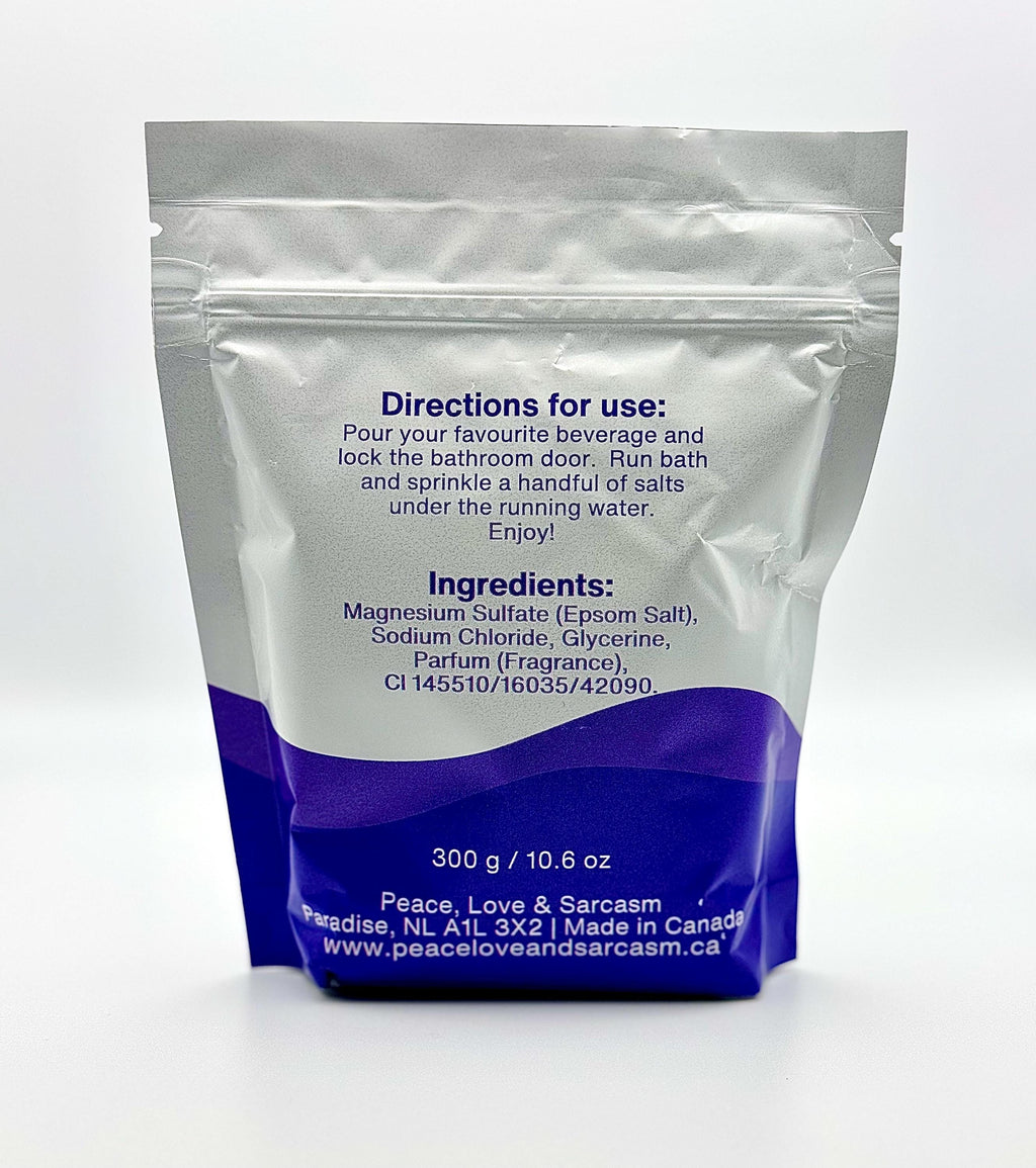 Soak Away That Shitty Day Epsom Salt Bath Soak – Stress Relief Gift - Blackberry Vanilla Scented