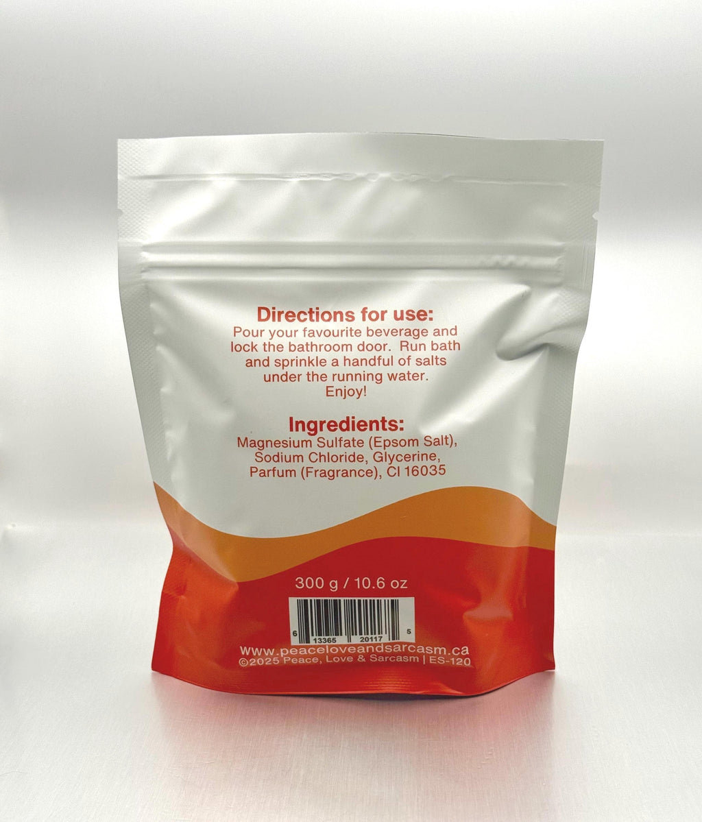 Calm Your Tits Epsom Salt – Tangerine Scented - Stress Relief Bath Soak