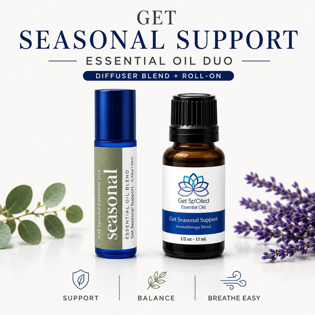Get Seasonal Support Essential Oil Diffuser & Roll-On Kit