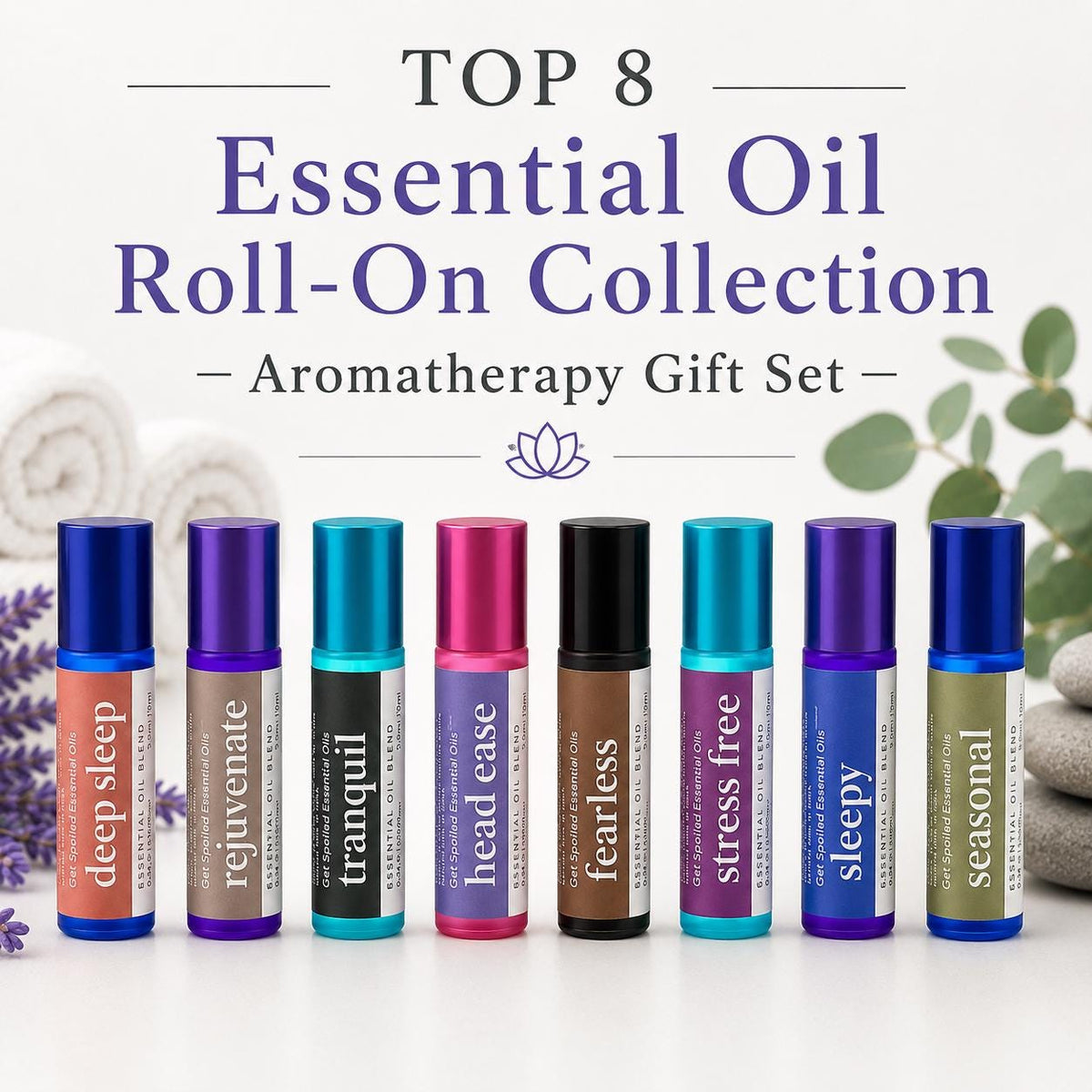 Great 8 Essential Oil Roll-On Gift Set