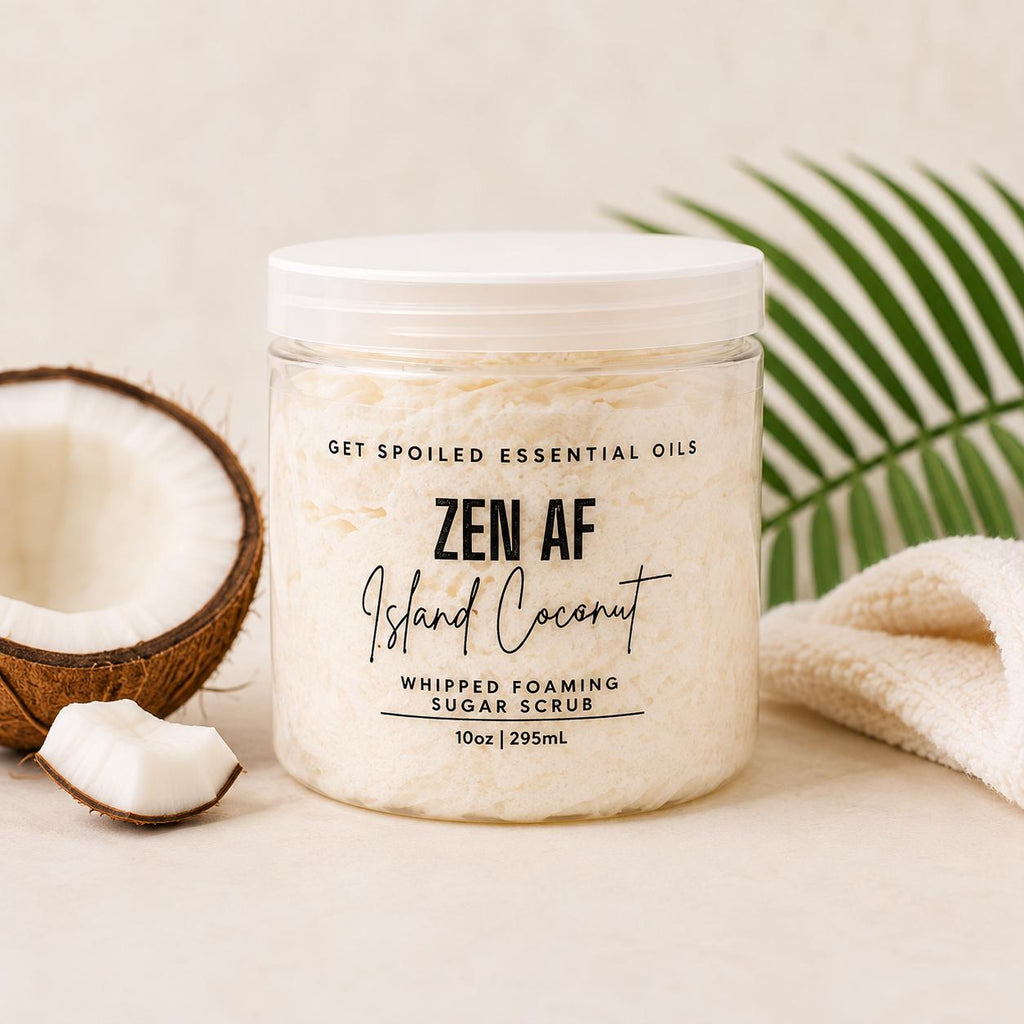 Zen AF Whipped Foaming Sugar Scrub – Island Coconut