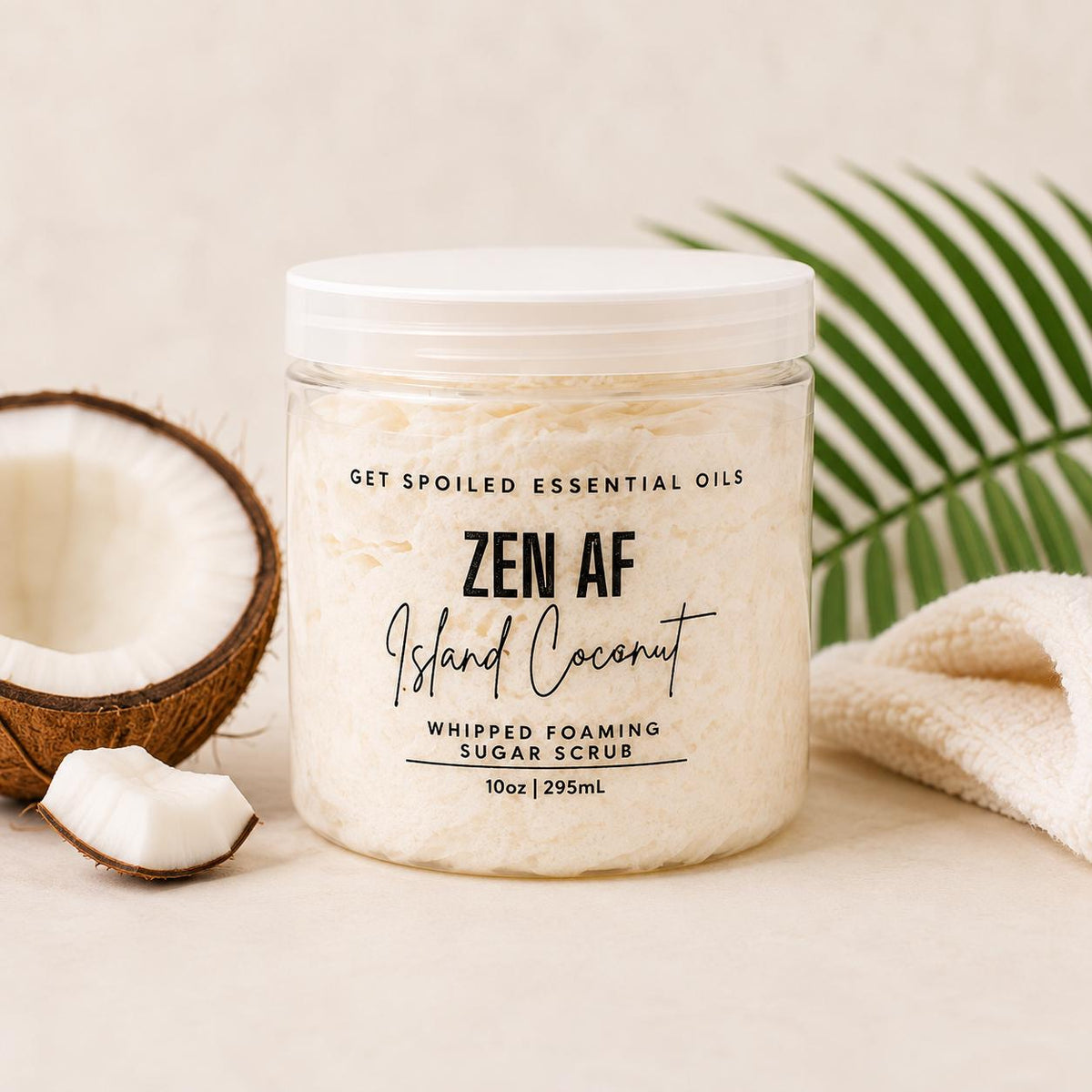 Zen AF Whipped Foaming Sugar Scrub – Island Coconut
