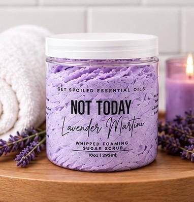 Not Today Whipped Foaming Sugar Scrub – Lavender Martini