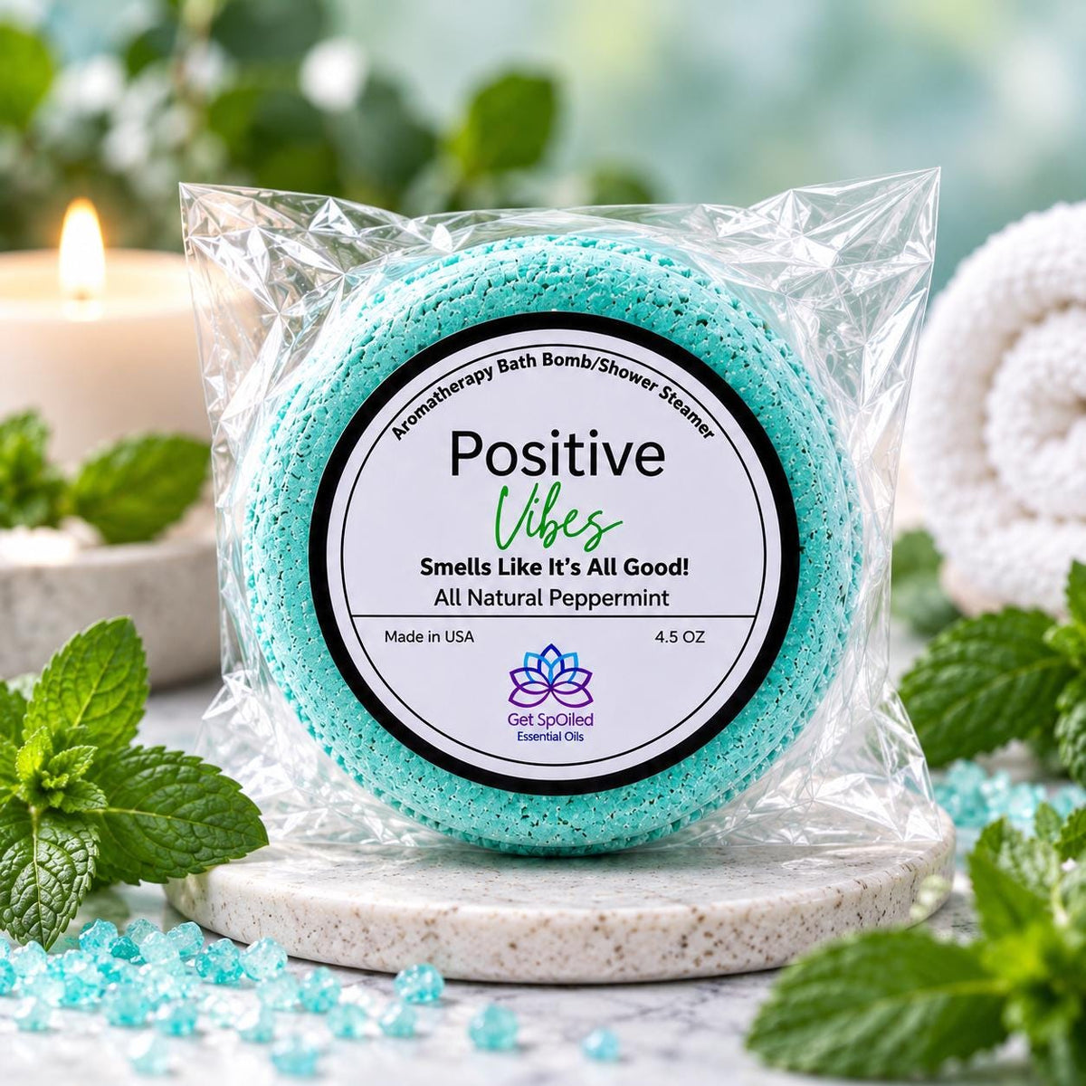 Positive Vibes Bath Bomb & Shower Steamer