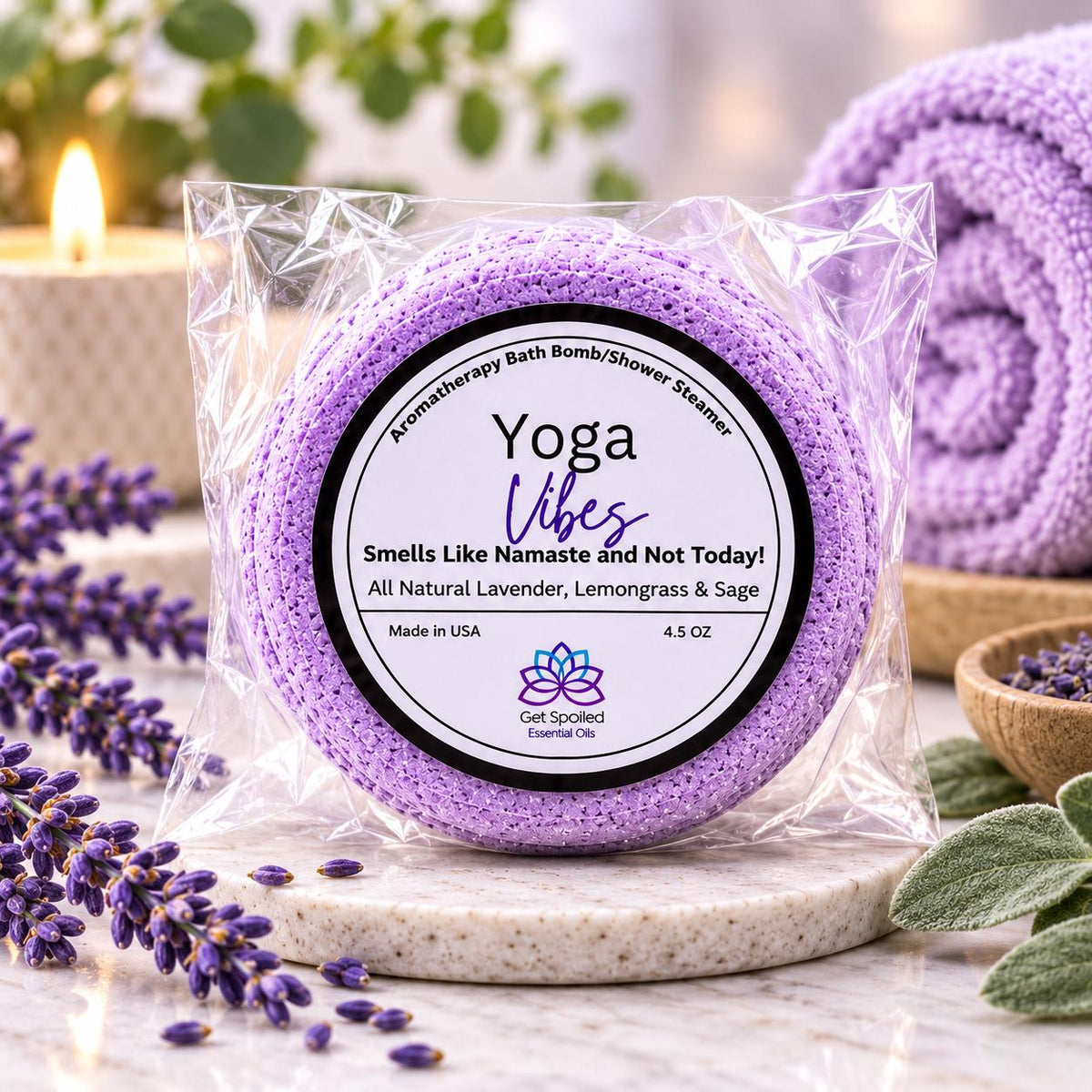 Yoga Bath Bomb & Shower Steamer Gift Set