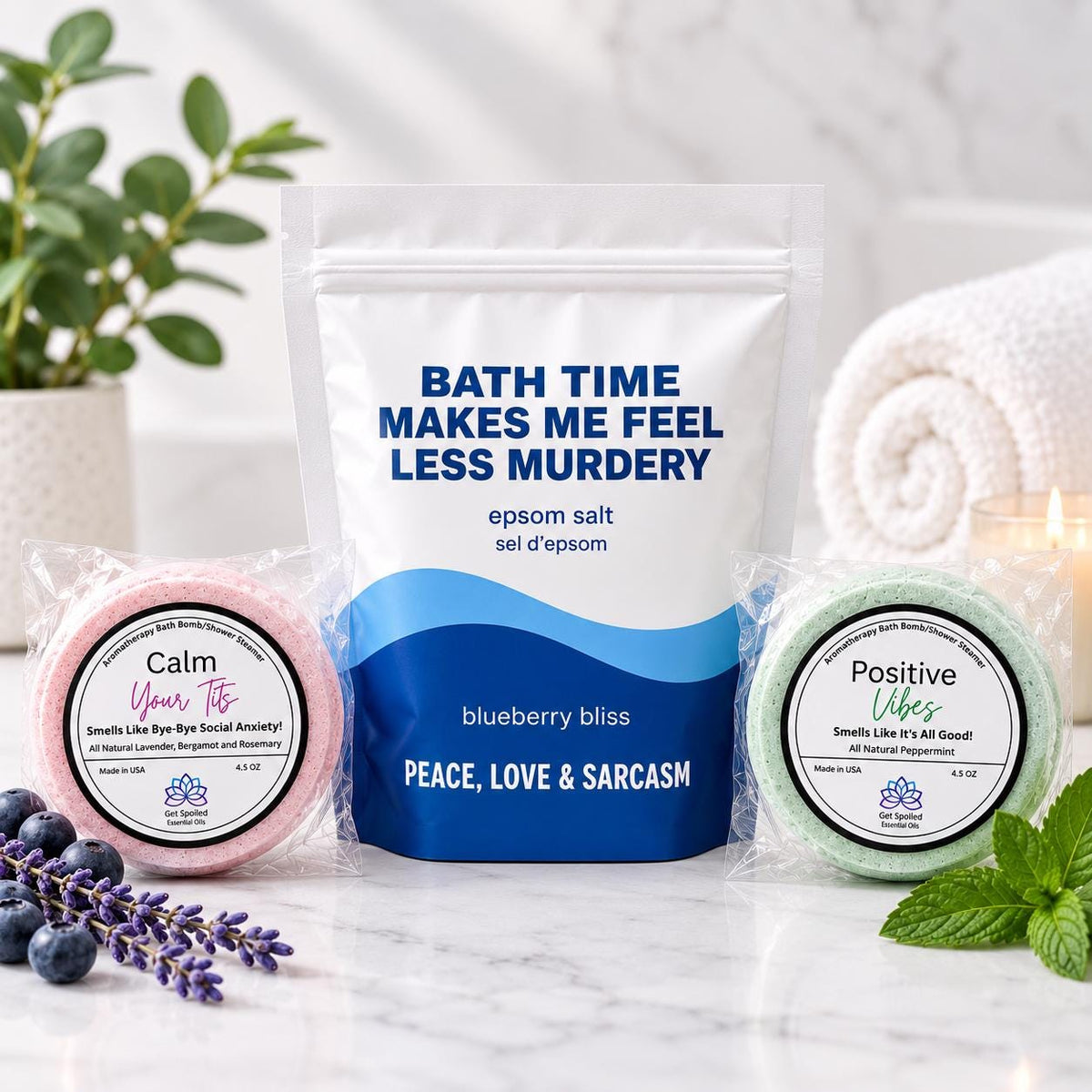 Less Murdery Bath Gift Set