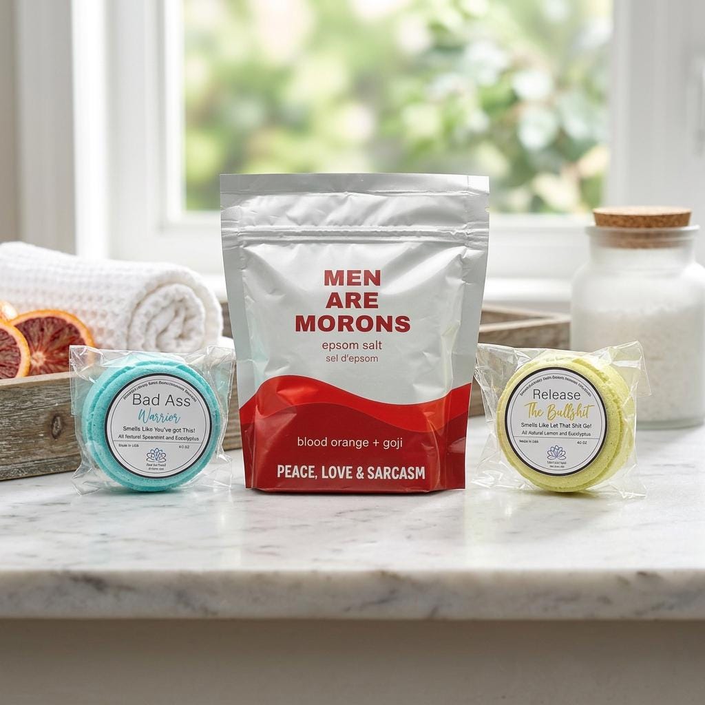 Salty Breakup Bath Gift Set – Epsom Salt & Bath Bombs