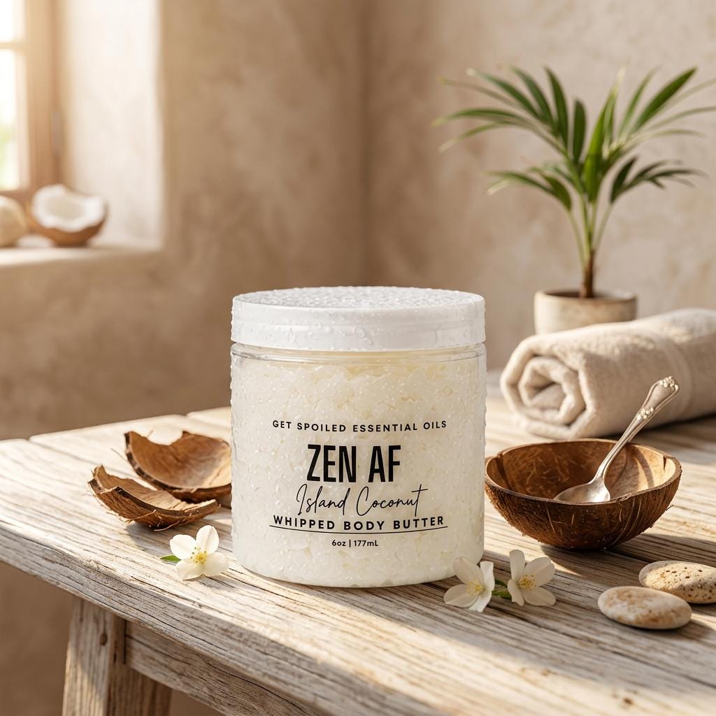 Zen AF Whipped Body Butter – Island Coconut