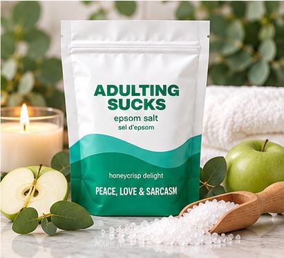 Adulting Sucks Epsom Salt Bath Soak – Honeycrisp Delight