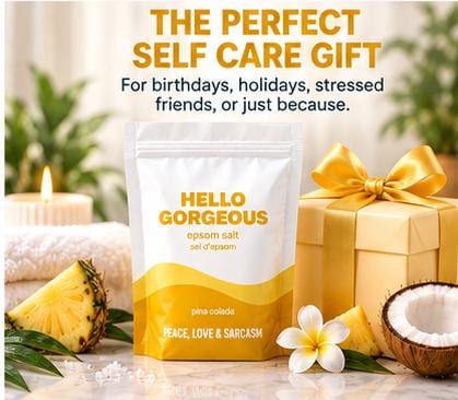 Hello Gorgeous Epsom Salt Bath Soak – Piña Colada