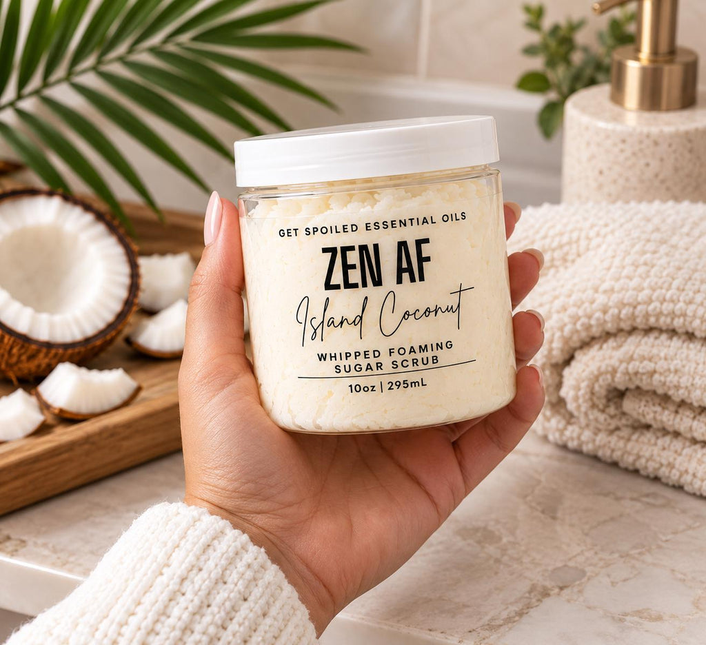 Zen AF Whipped Foaming Sugar Scrub – Island Coconut
