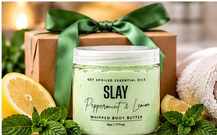 Slay Whipped Body Butter – Peppermint & Lemon
