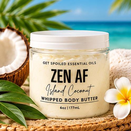 Zen AF Whipped Body Butter – Island Coconut