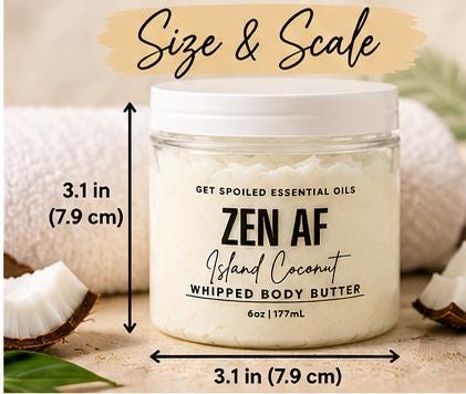 Zen AF Whipped Body Butter – Island Coconut