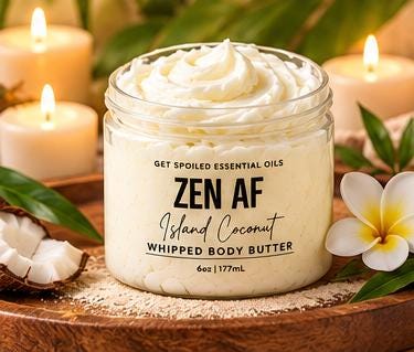 Zen AF Whipped Body Butter – Island Coconut
