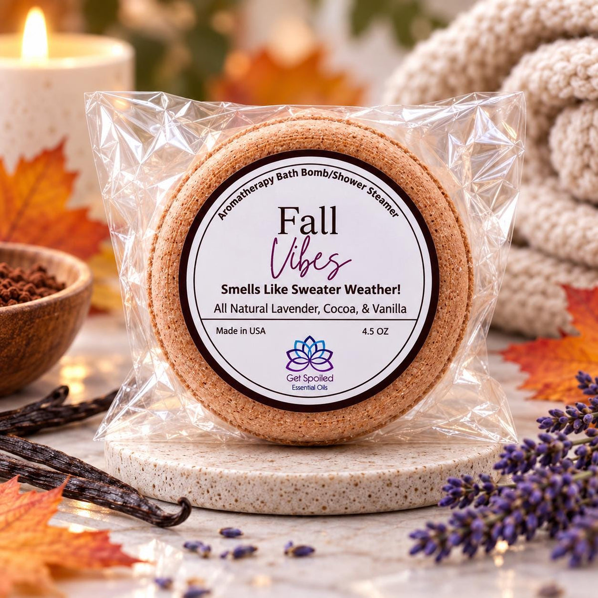 Fall Vibes Bath Bomb & Shower Steamer