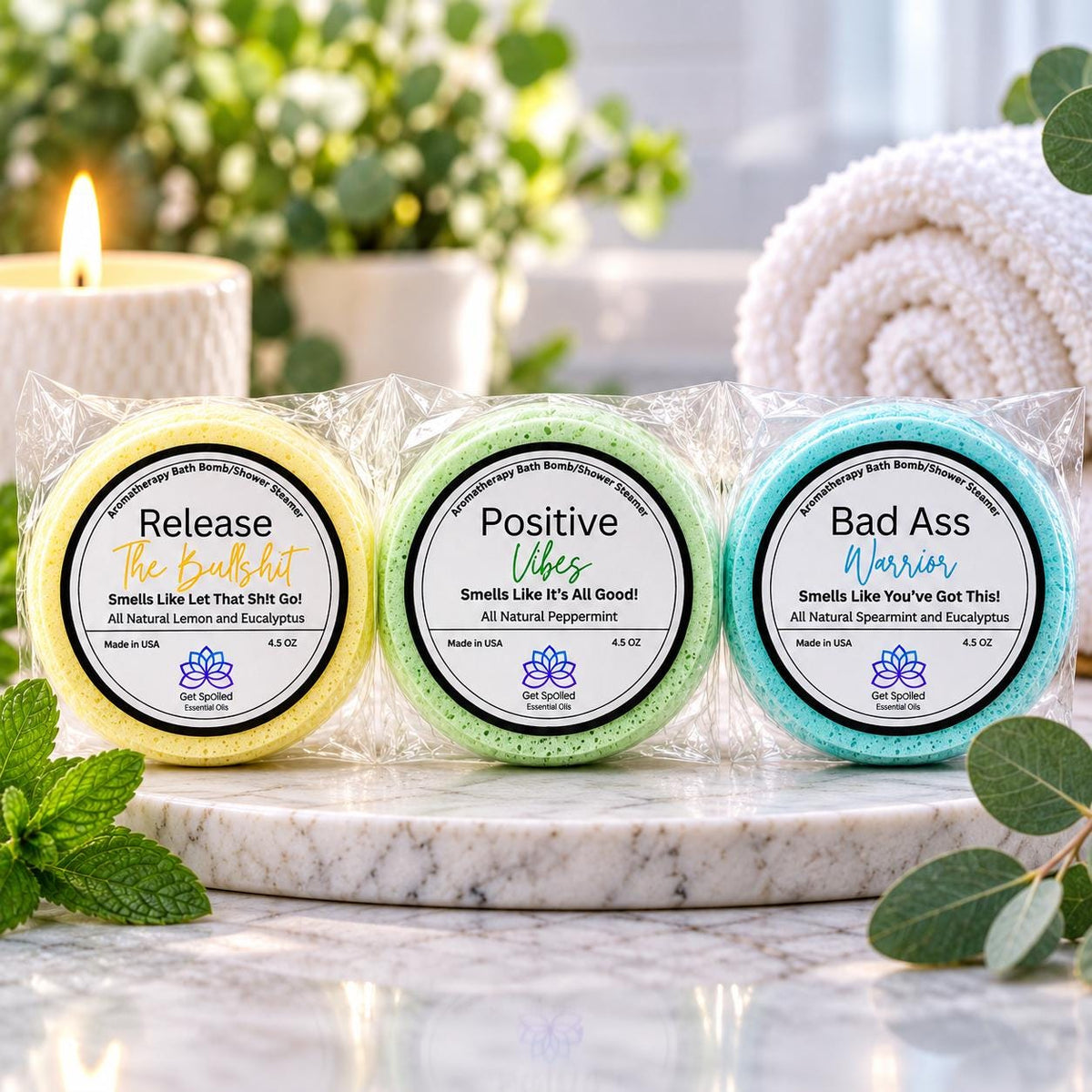 Top Rated Bath Bomb & Shower Steamer Trio