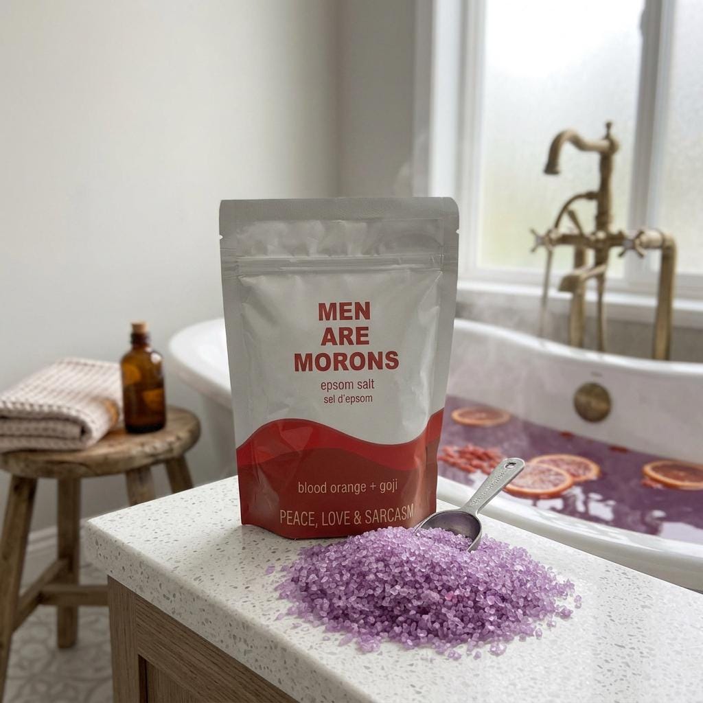 Men Are Morons Epsom Salt Bath Soak – Blood Orange & Goji