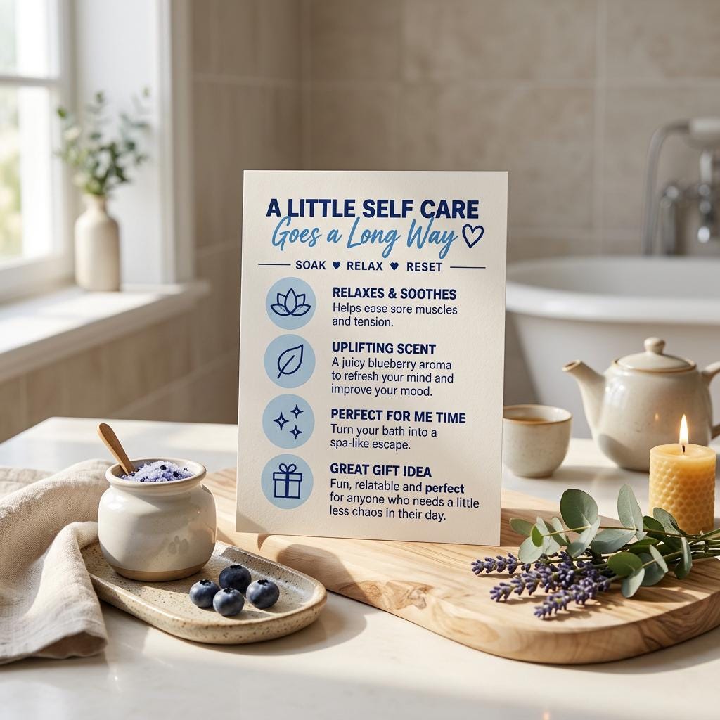 Less Murdery Epsom Salt Bath Soak – Blueberry Bliss