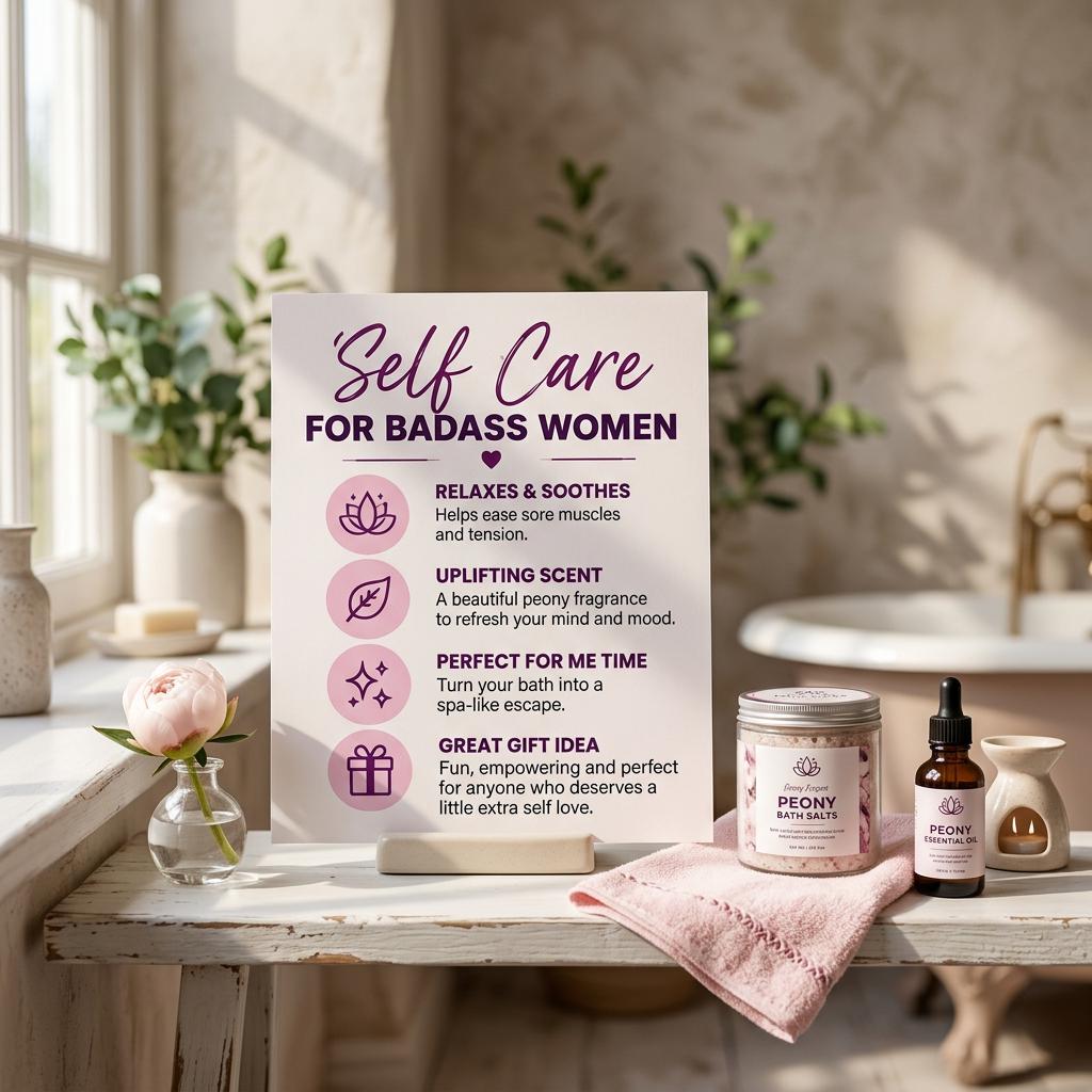 Never Apologize Epsom Salt Bath Soak – Peony