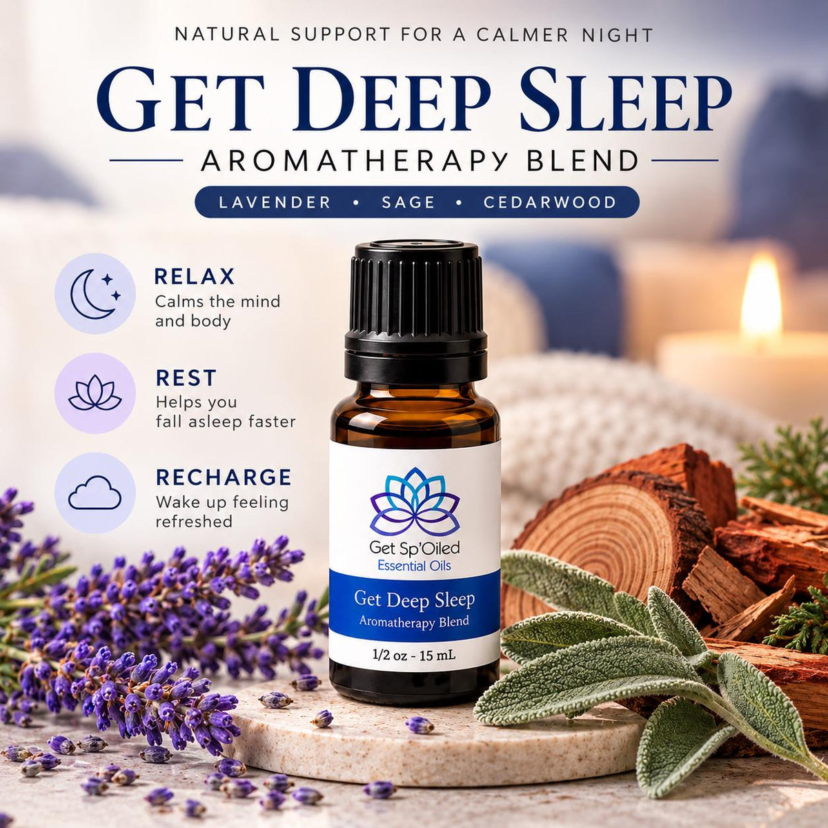 Deep Sleep Essential Oil Diffuser Blend