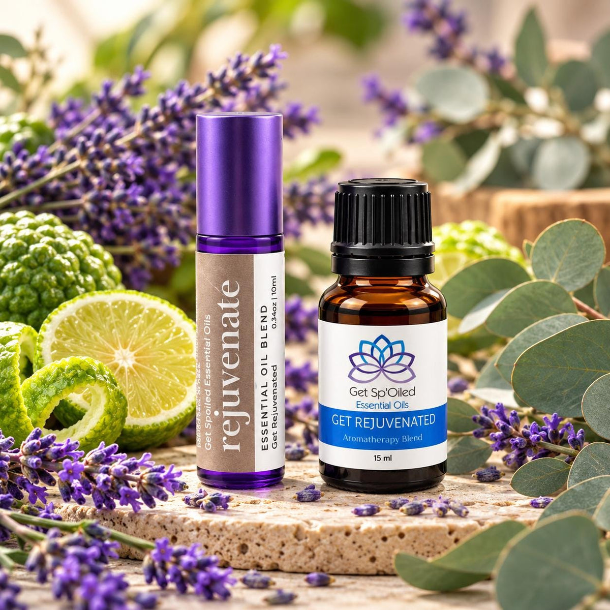 Get Rejuvenated Essential Oil Diffuser & Roll-On Set