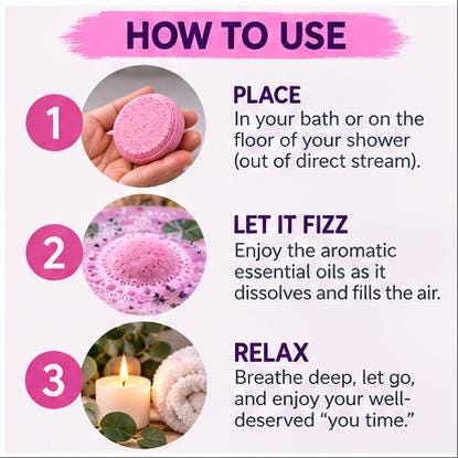 Pilates Girl Bath Bomb & Shower Steamer
