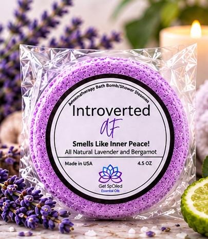 Introverted AF Bath Bomb & Shower Steamer
