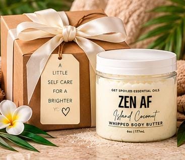 Zen AF Whipped Body Butter – Island Coconut