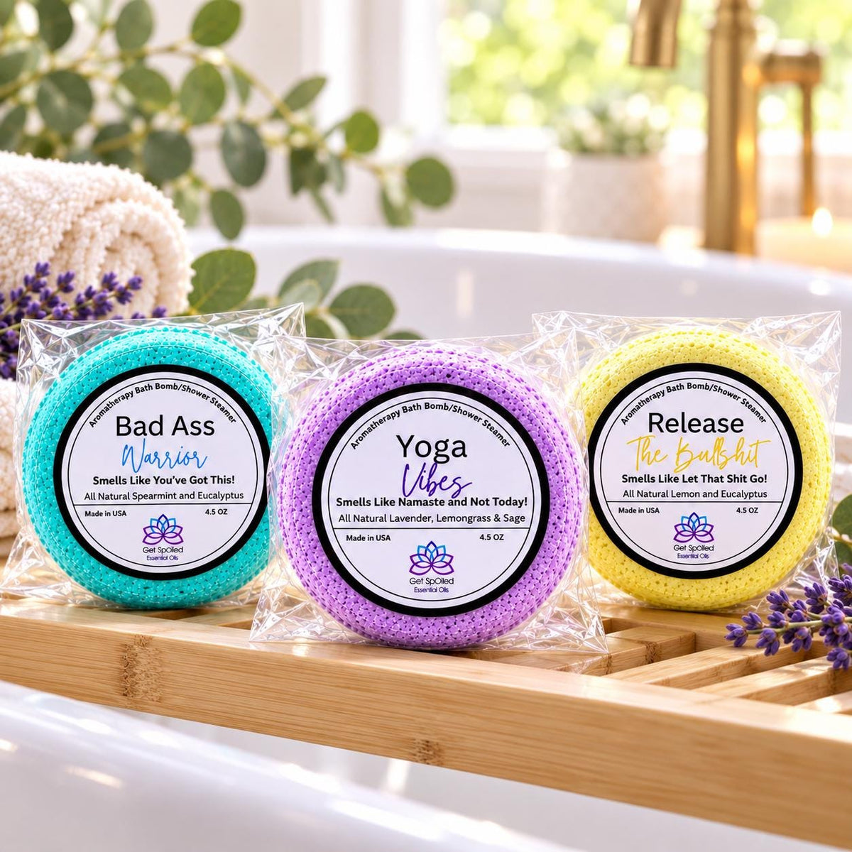 Yoga Bath Bomb & Shower Steamer Gift Set