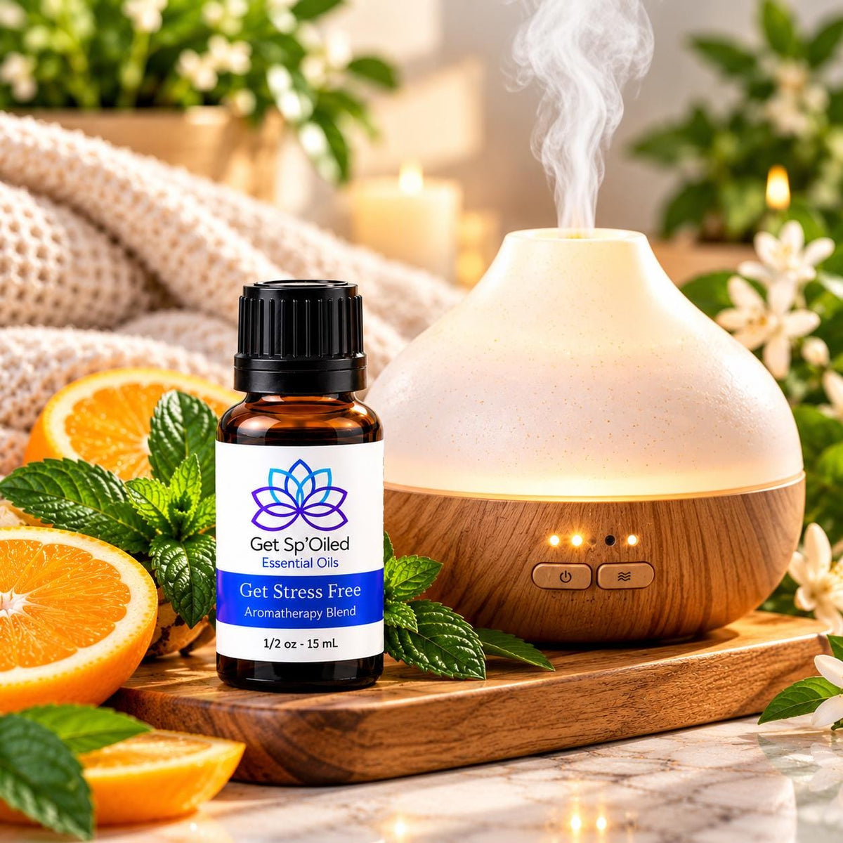 Get Stress Free Essential Oil Diffuser Blend