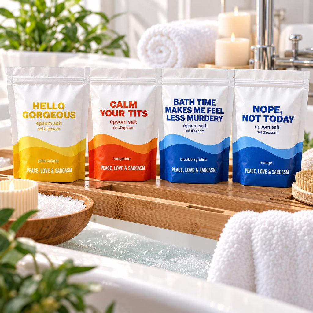 Perimenopause Survival Kit – Four Epsom Salt Bath Soaks