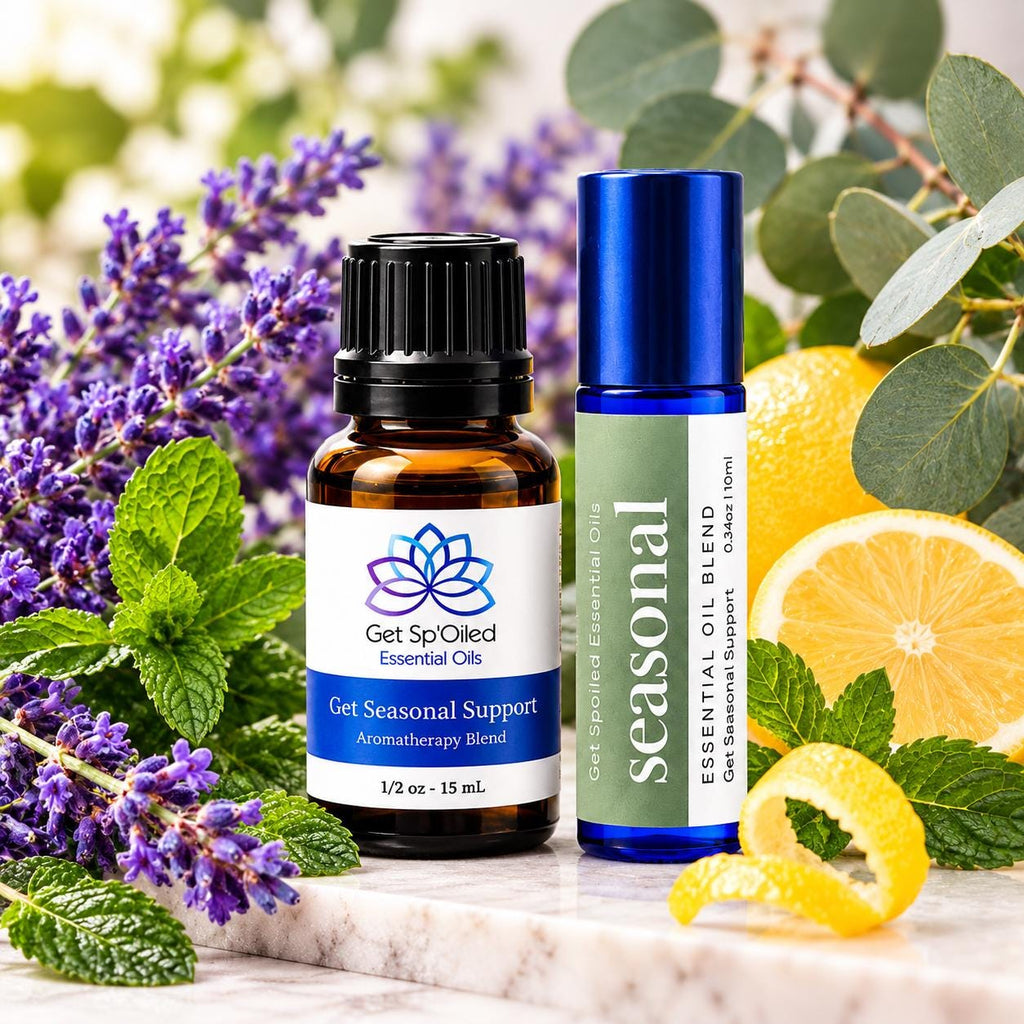 Get Seasonal Support Essential Oil Diffuser & Roll-On Kit