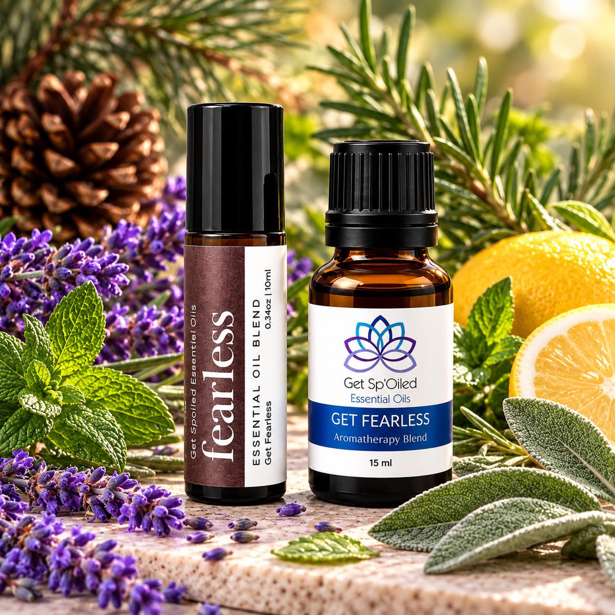 Get Fearless Essential Oil Diffuser & Roll-On Set