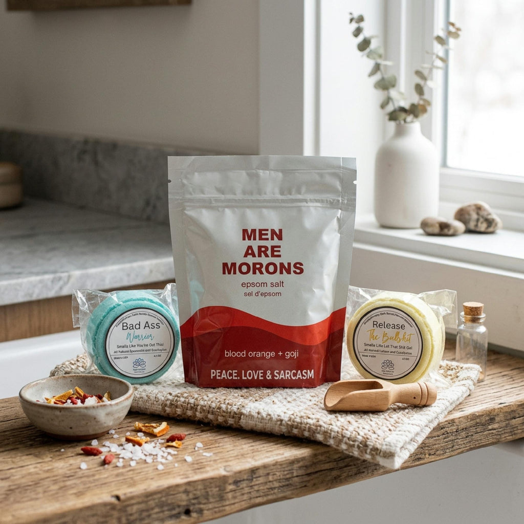Salty Breakup Bath Gift Set – Epsom Salt & Bath Bombs
