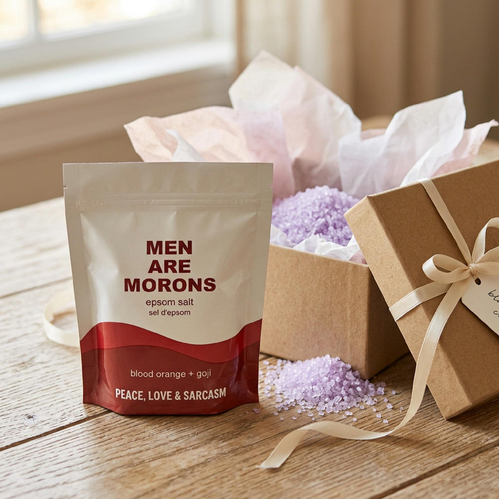 Men Are Morons Epsom Salt Bath Soak – Blood Orange & Goji