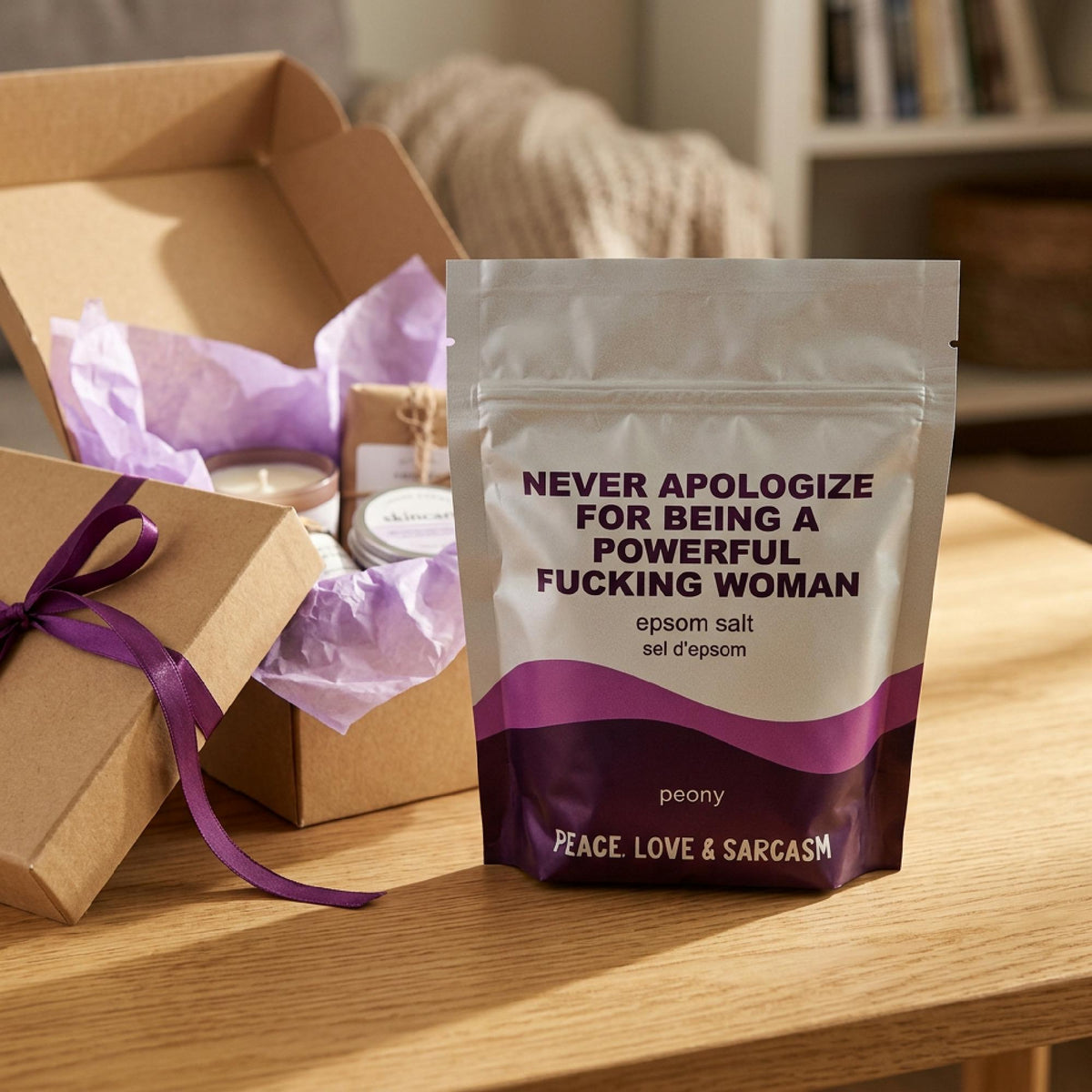 Never Apologize Epsom Salt Bath Soak – Peony