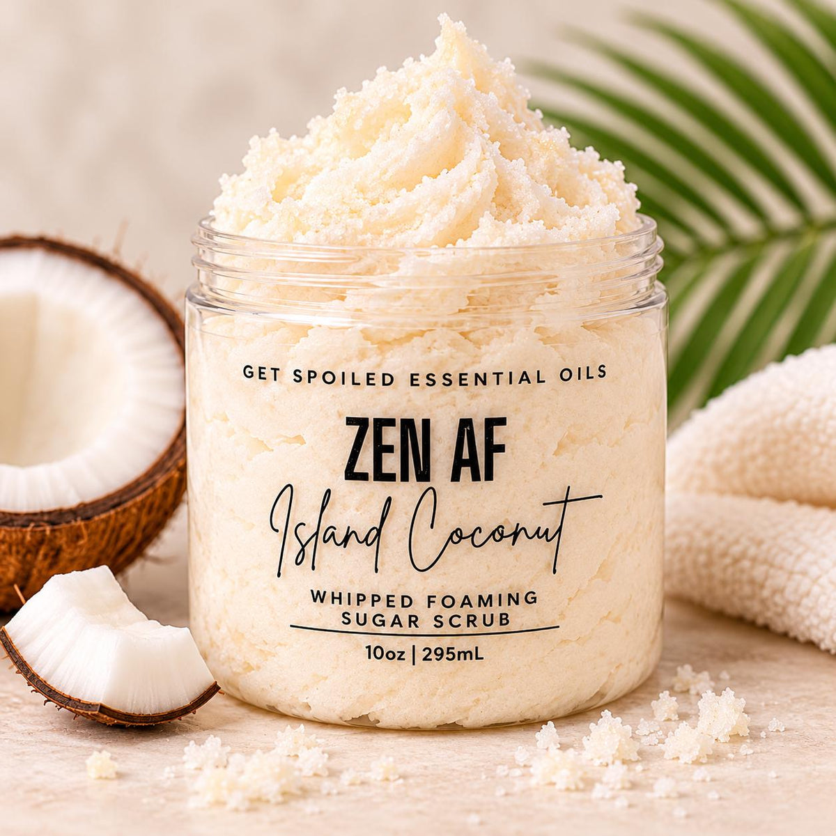 Zen AF Whipped Foaming Sugar Scrub – Island Coconut